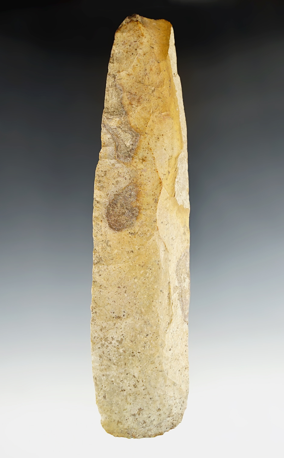 Well made 7 3/16" Flint Celt found in Garrett, Floyd Co., Kentucky.