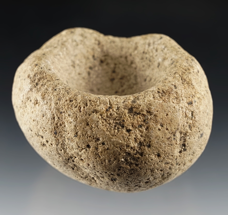 2 5/8" stone medicine cup recovered near the Columbia River.