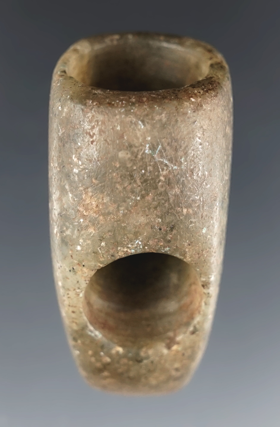 Superb 1 3/4" x 1 1/8" Vasiform Pipe - Ohio. Made from beautiful semi-translucent Fluorite.