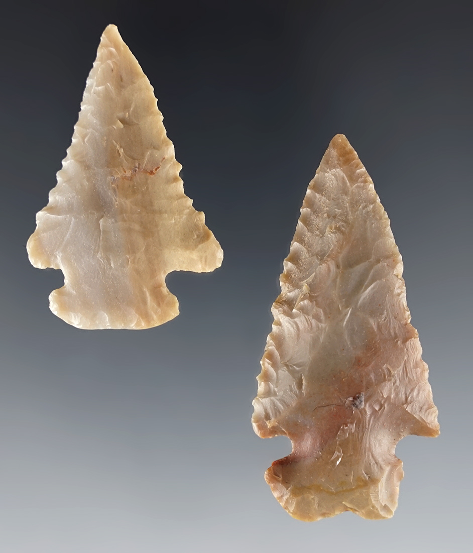 Pair of nice miniature Dovetails found in the Ohio/Kentucky area. The largest is 2 3/16".