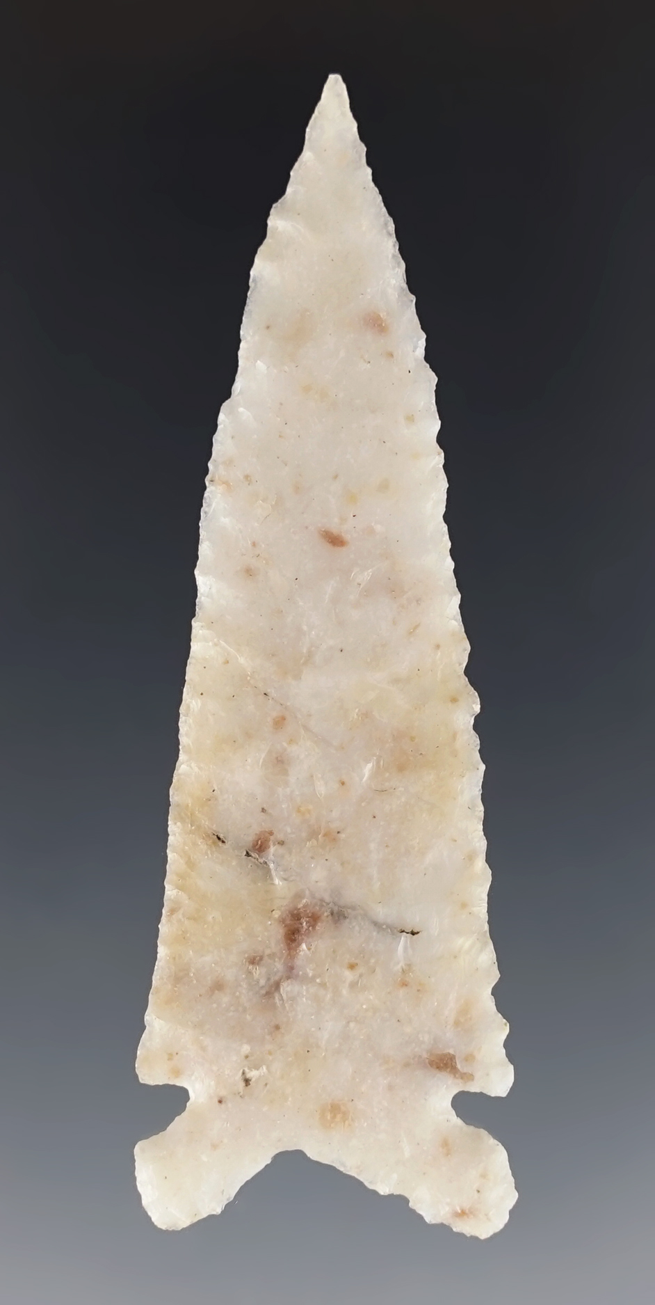 SUPERB! 2 3/4" Northern Side Notch made from semi-translucent Agate. Great Basin area.