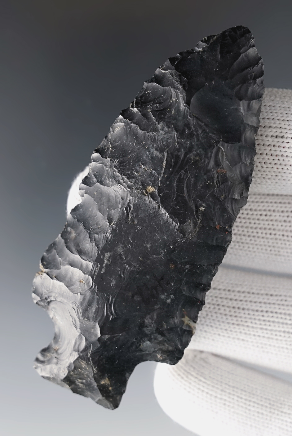 3 3/16" classic style Heavy Duty made from glossy high-grade Coshocton Flint found in Ohio.