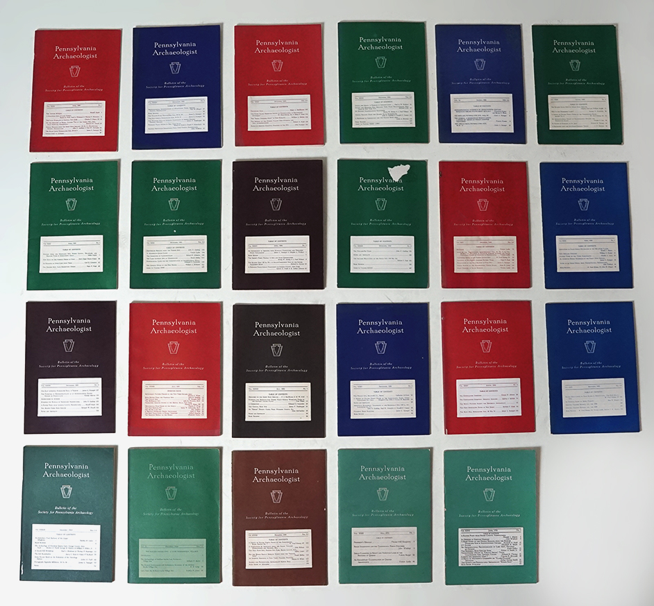 22 old Pennsylvania archaeologist bulletins. 6 from the 1950s, 16 from the 1960s.