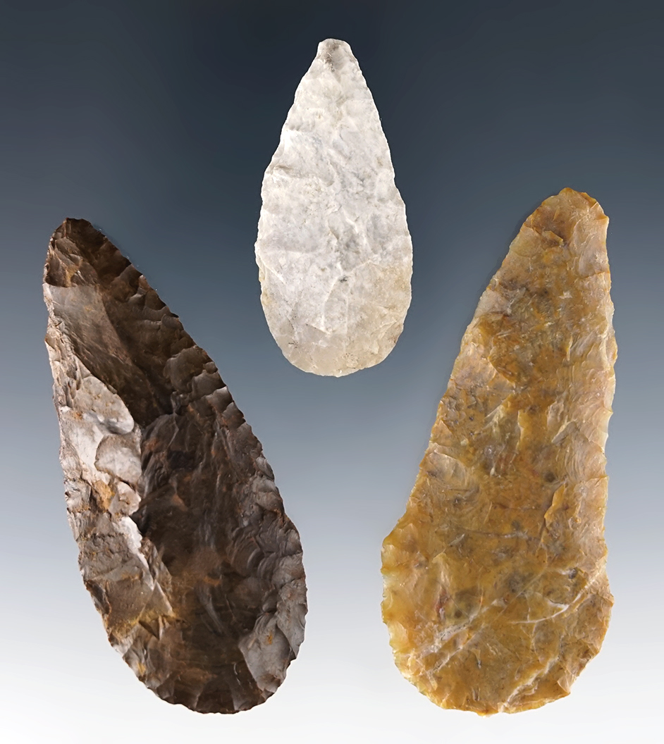 Set of three Nevada Blades in nice condition. The largest is 3 5/16".