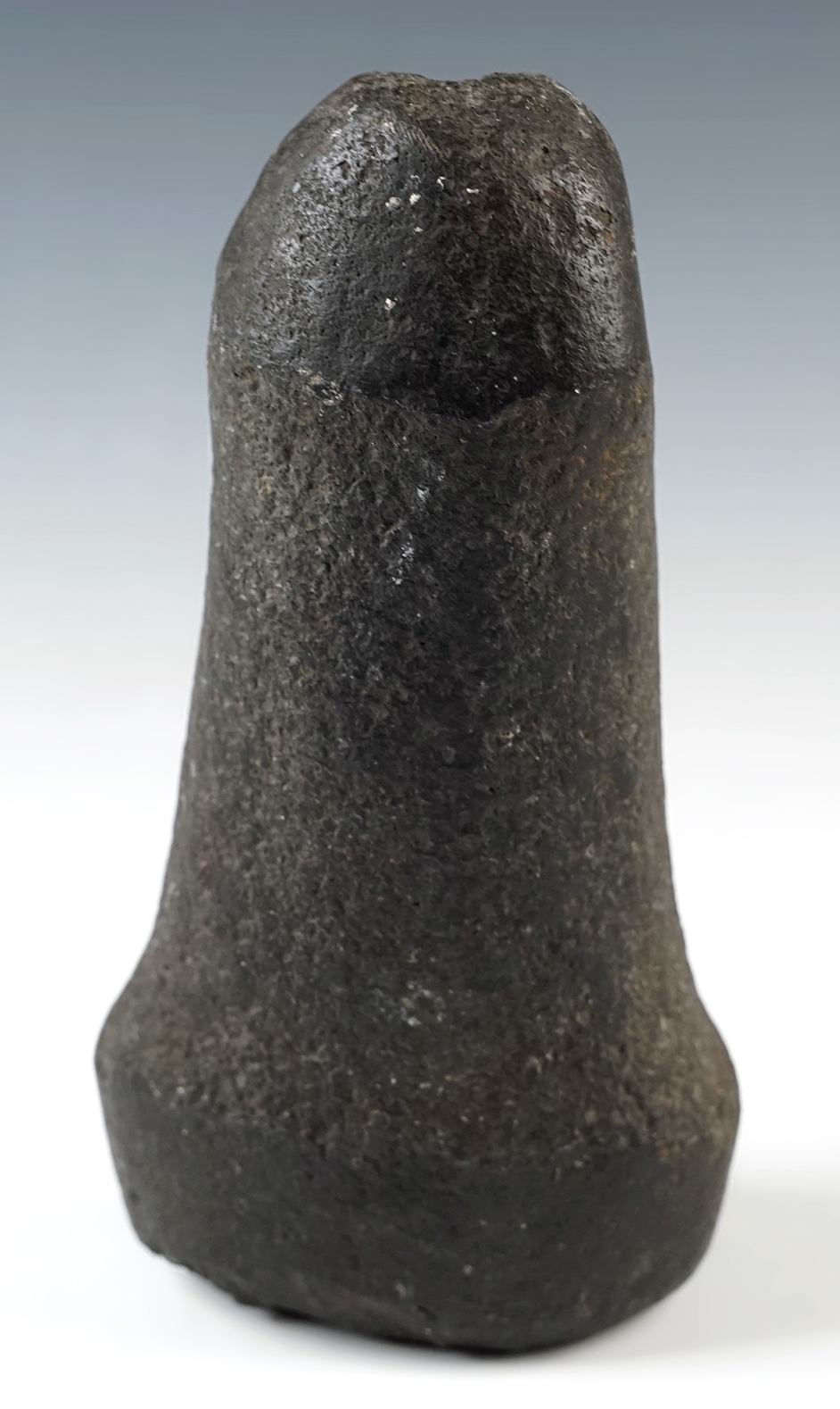 6 3/8" Bell Pestle that was anciently salvaged from a broken Axe recovered in the Midwest.