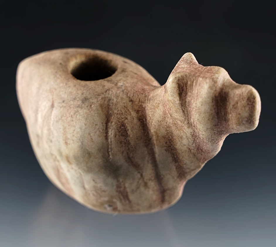 Nicely styled 3 1/2" Alpaca Canopa found in Peru.