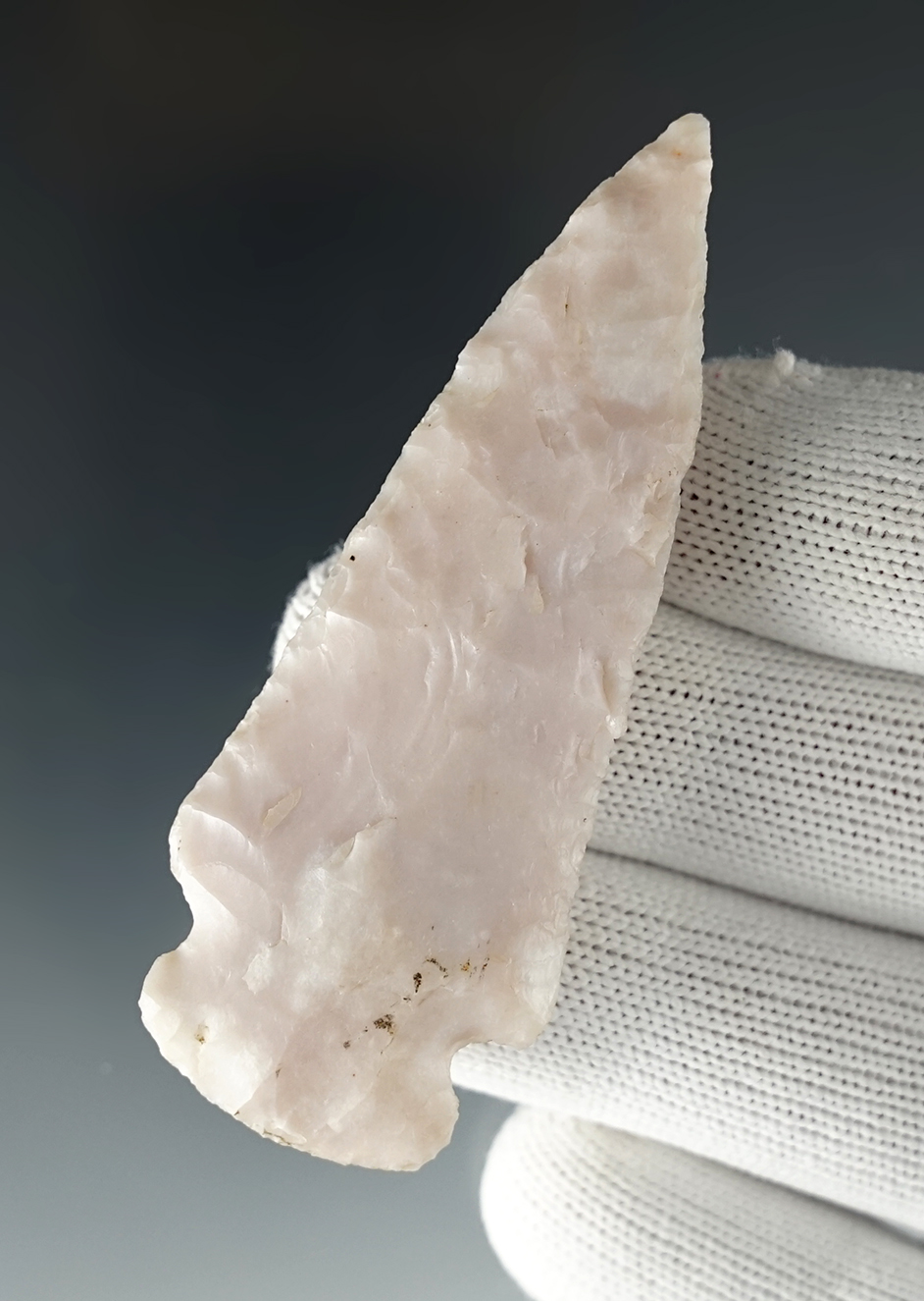 2 7/8" Hopewell made from high-grade translucent Flint. Found in the Midwestern U.S.