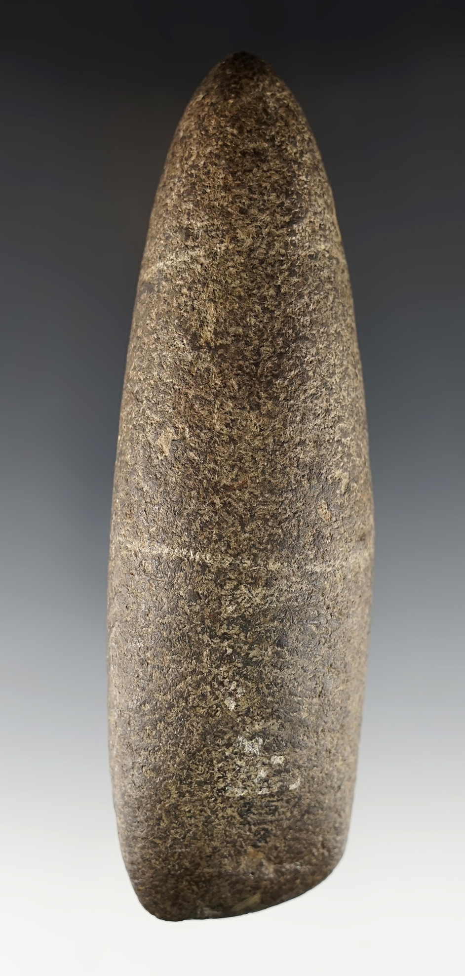 Well made 6 1/16" Adena Tapered Poll Celt found in Ohio. Good overall polish. Bennett COA.
