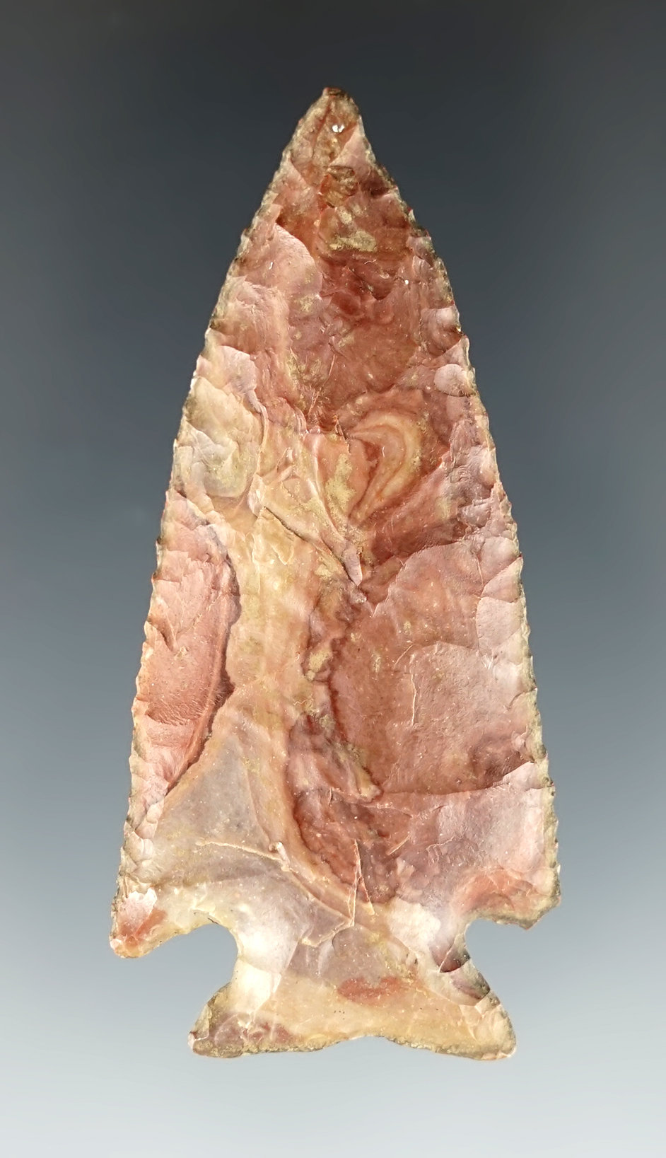 2 9/16" Cornernotch made from highly collectible Horse Creek Chert. Found in Maysville, KY.