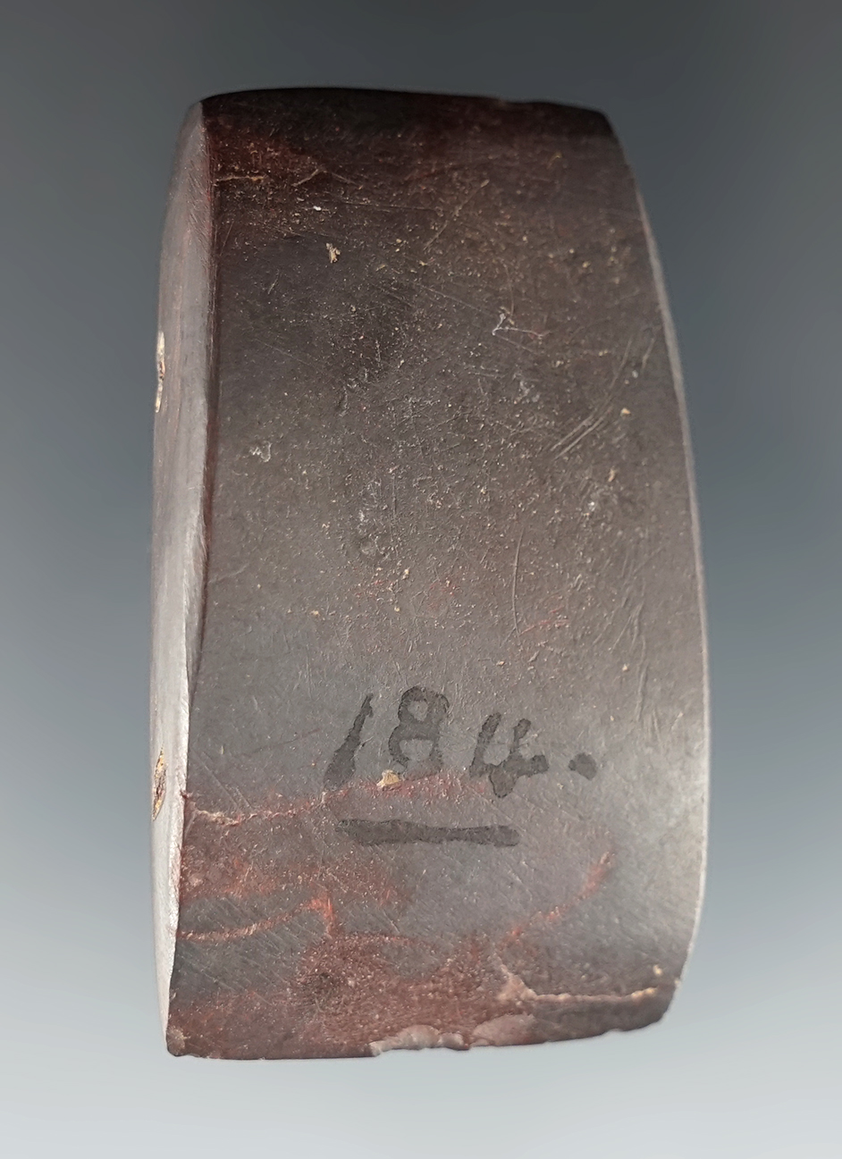 2 3/16" Hematite Celt with a nice sharp bit. Found in the Ohio/Kentucky area.