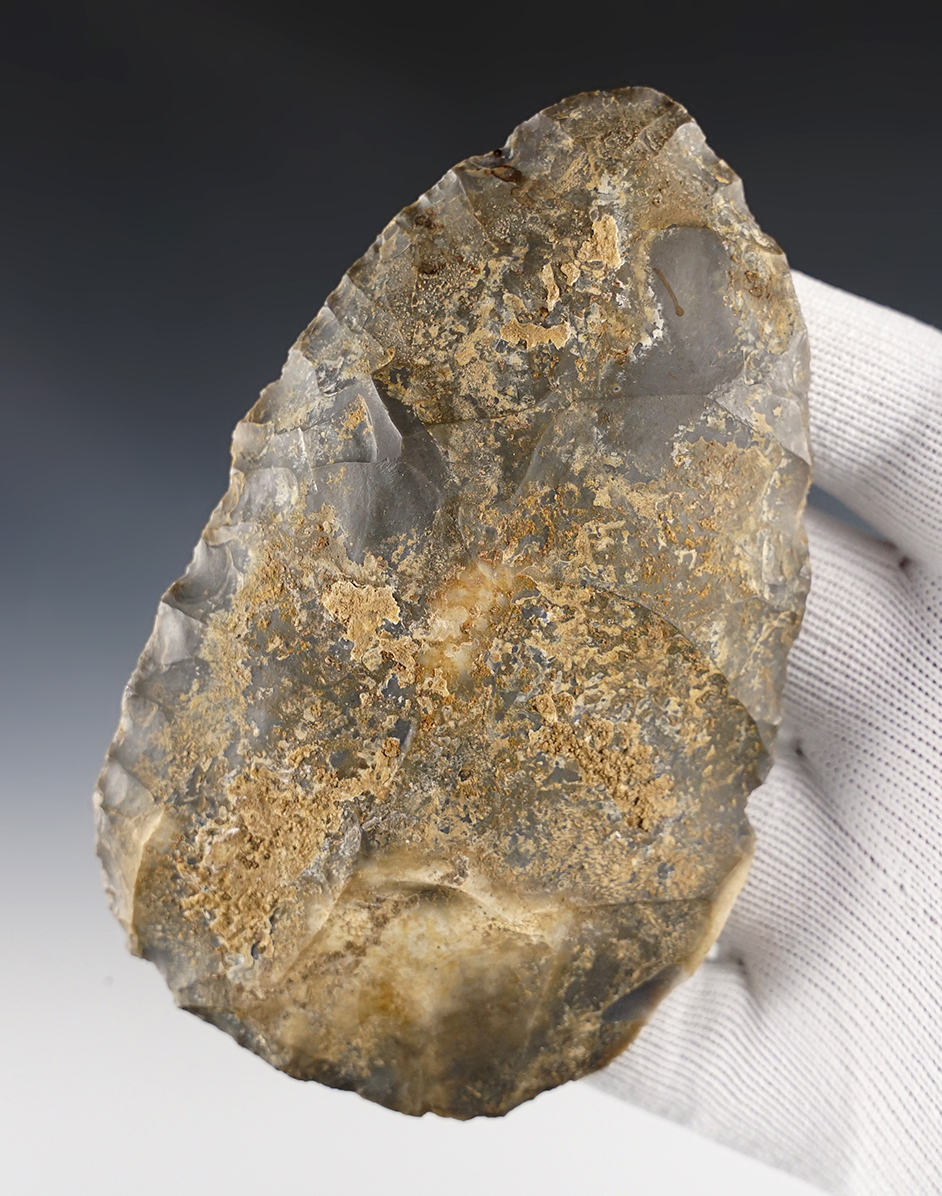 4 3/4" Crib Mound Blade - Spencer Co., Indiana. Ex. Art Gerber.  "1 of the top 200".
