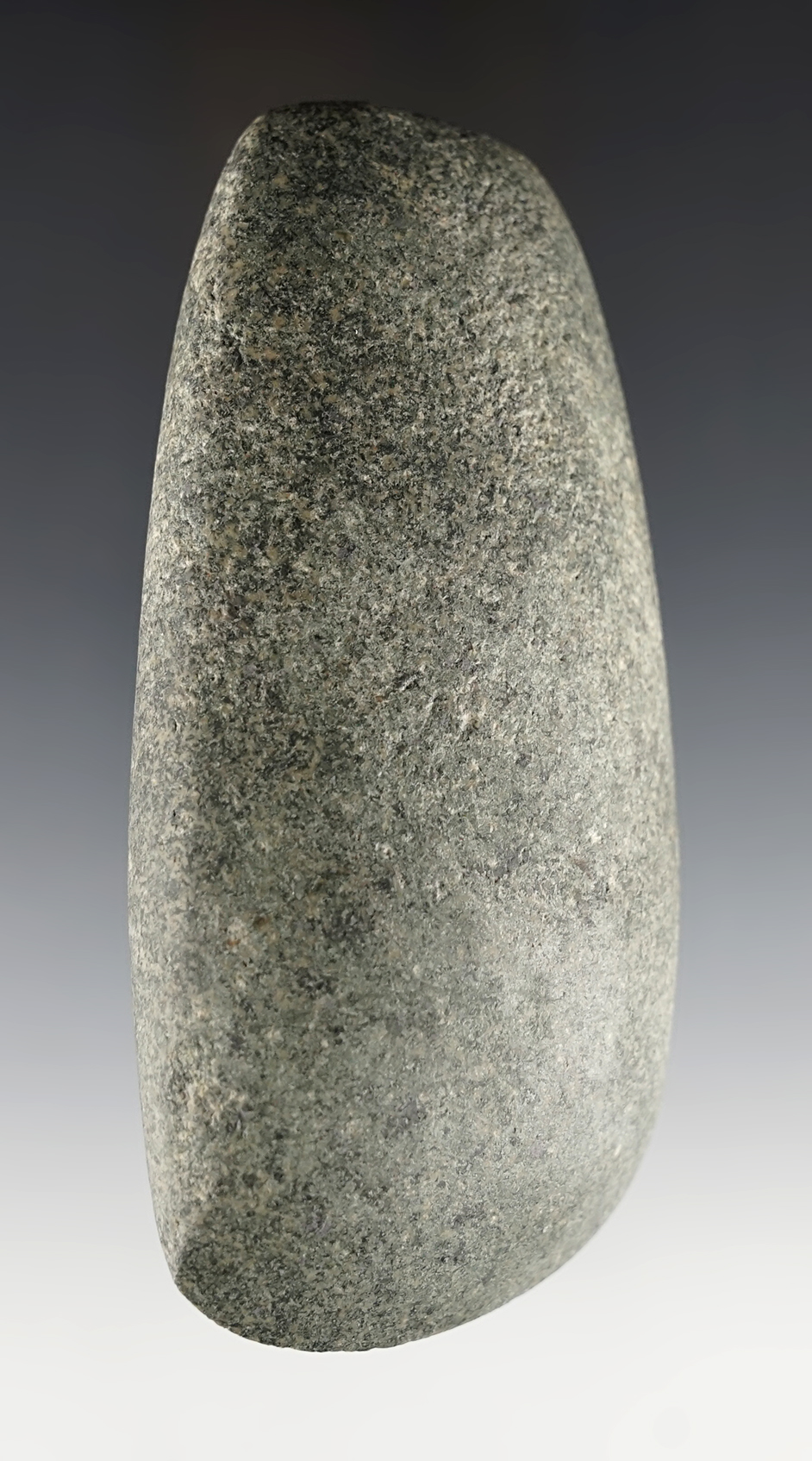 Fine 4 3/4" Hardstone Celt with good polish and a well defined bit. Found in Ohio.
