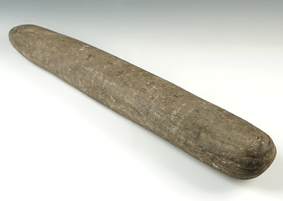Large 17 3/4" roller pestle in excellent condition recovered in New York.
