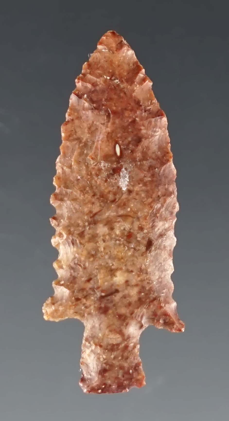 1 1/4" Klickitat Dagger found near the mouth of the Deschutes River, Wasco Co., Oregon. COA.