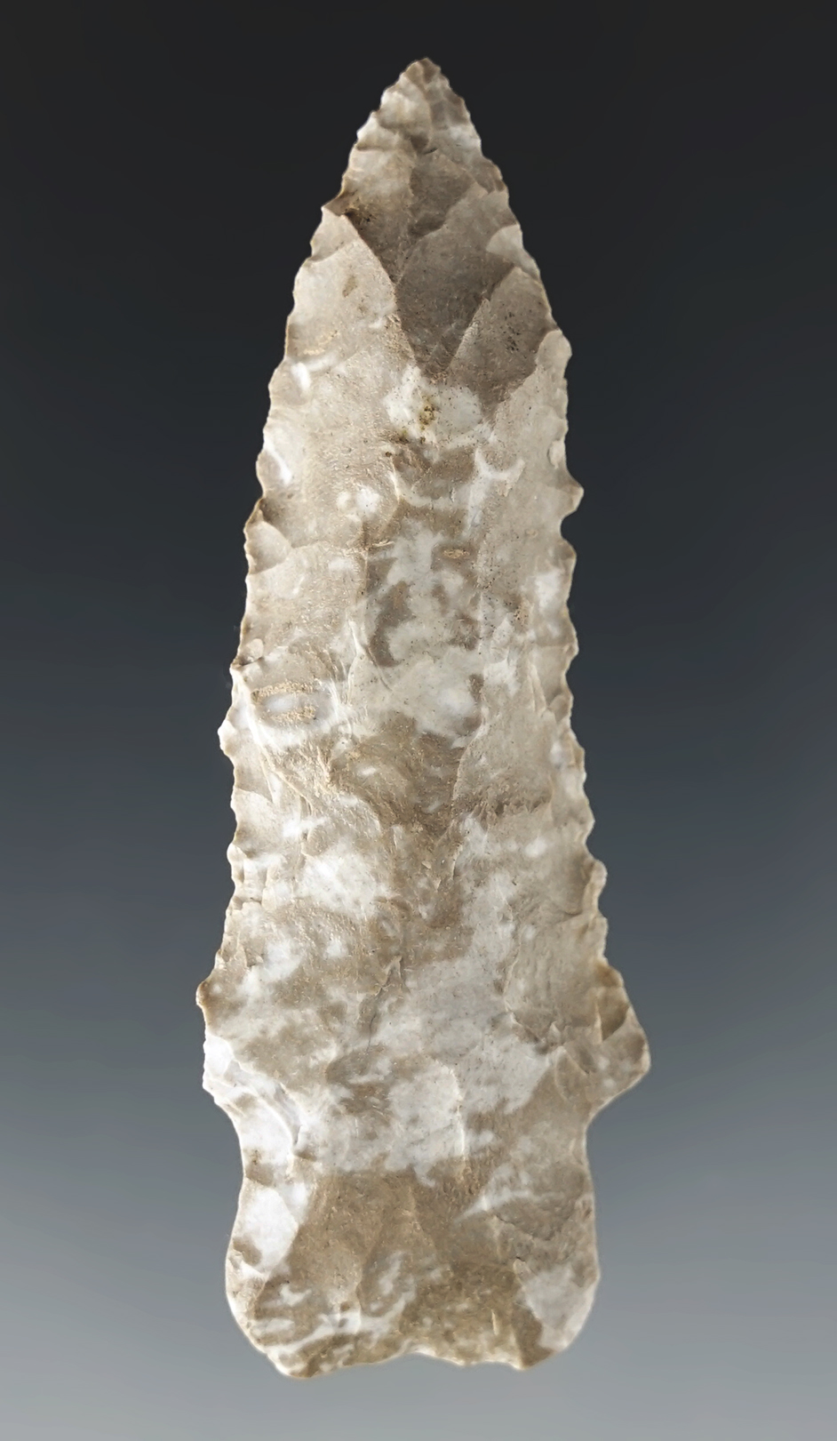 2 3/4" Heavy Duty with excellent ancient grinding to the stem area.  Wayne Co., Kentucky.