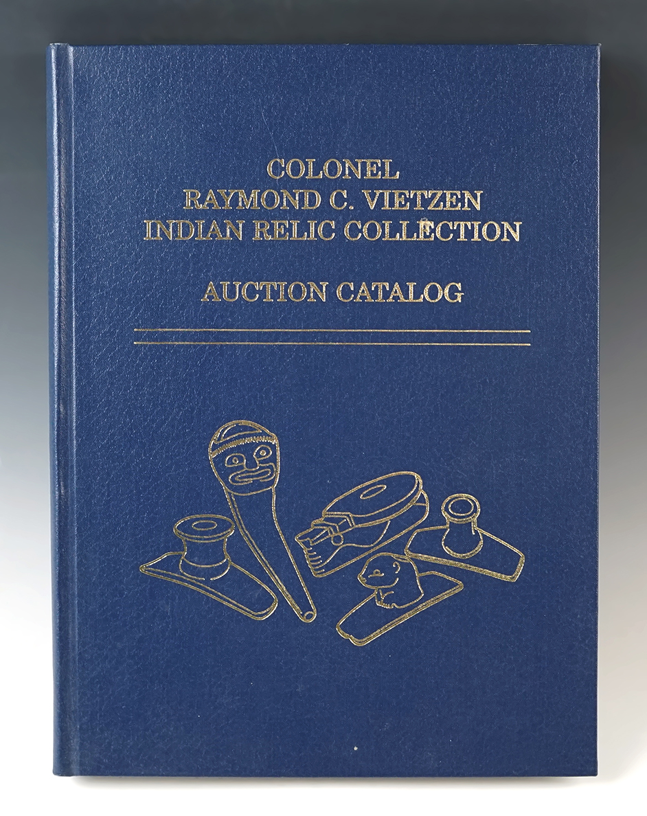 Hardcover book in excellent condition "Col. Raymond C. Vietzen Indian Relic Collection Auction"